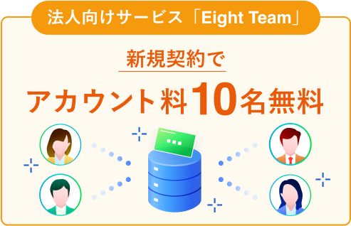 Eight Team 名刺のデータ化無料代行キャンペーン
